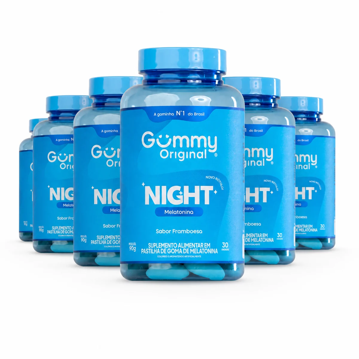 Kit 6 Frascos Gummy Night